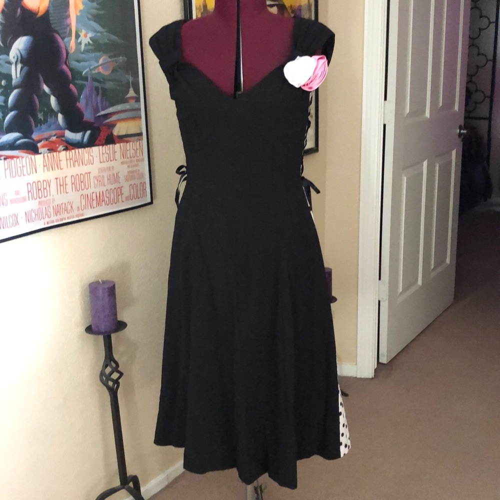Bettie Page retro black dress